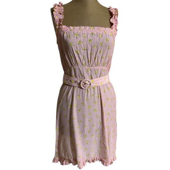 Faithfull The Brand Mini Dress Floral Smocked Sundress - Picture 3 of 9